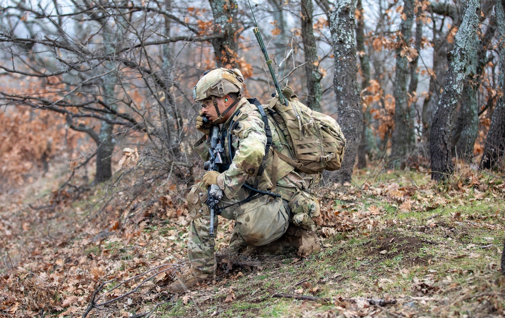 1st Infantry Division Conducts Combined Arms Live Fire Exercise at Novo Selo Training Area