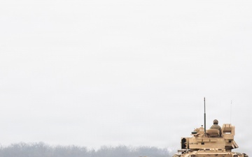 1st Infantry Division Conducts Combined Arms Live Fire Exercise at Novo Selo Training Area