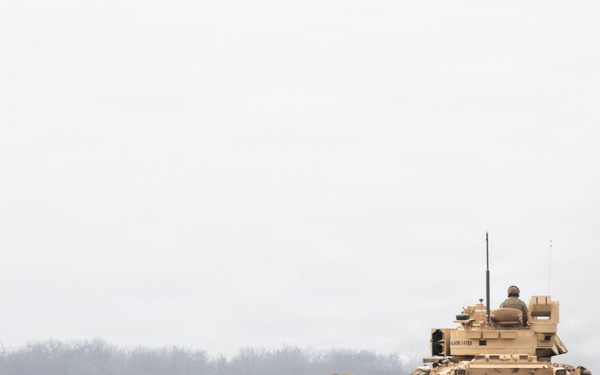 1st Infantry Division Conducts a Combined Arms Live Fire Exercise at Novo Selo Training Area