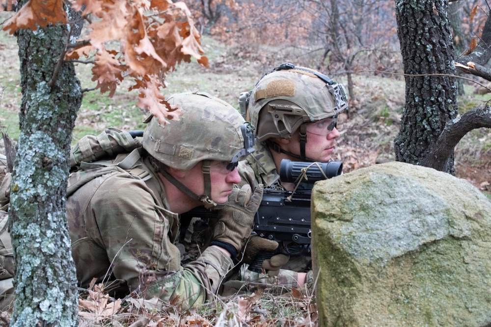 1st Infantry Division Conducts a Combined Arms Live Fire Exercise at Novo Selo Training Area