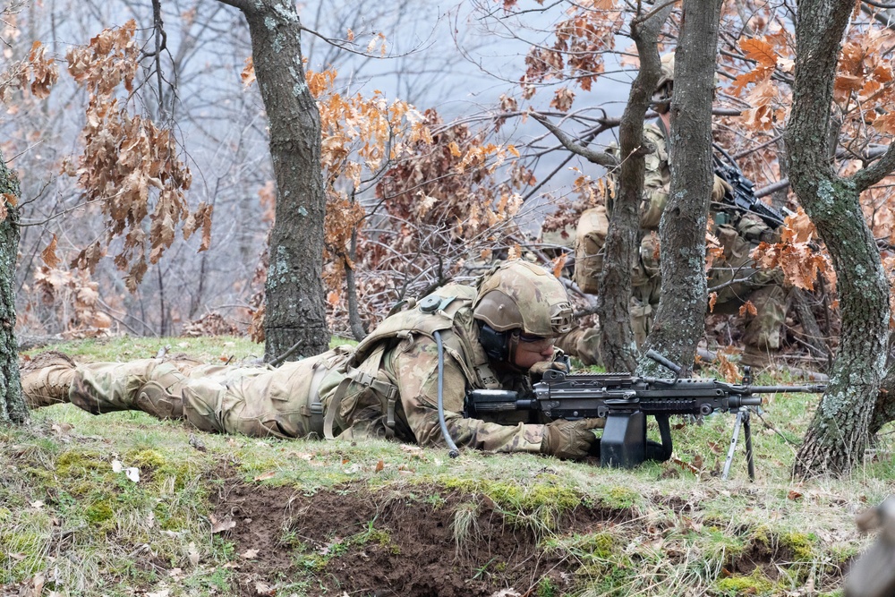 1st Infantry Division Conducts a Combined Arms Live Fire Exercise at Novo Selo Training Area