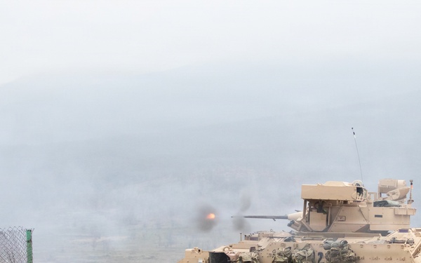 1st Infantry Division Conducts a Combined Arms Live Fire Exercise at Novo Selo Training Area
