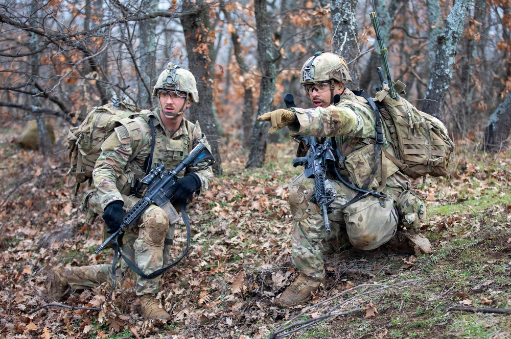 1st Infantry Division Conducts Combined Arms Live Fire Exercise at Novo Selo Training Area