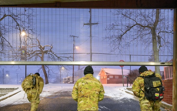 Soldiers Disembark for Transport