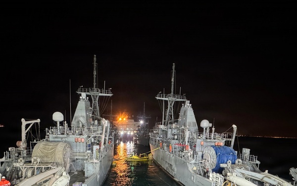 Decommissioned MCM Ships Safely Transported During Waterfront Evolution