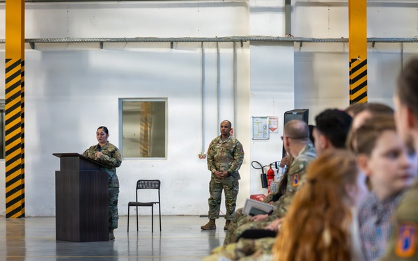 12th CAB HHC Conducts Change of Responsibility, Honors Departing Leaders, and Promotes New 1st Sergeant