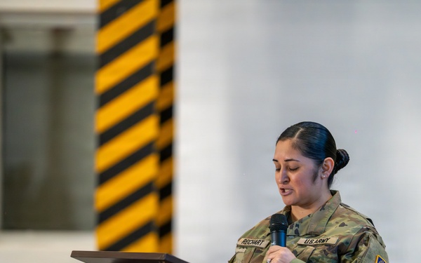 12th CAB HHC Conducts Change of Responsibility, Honors Departing Leaders, and Promotes New 1st Sergeant