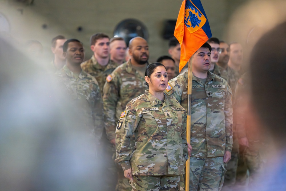 12th CAB HHC Conducts Change of Responsibility, Honors Departing Leaders, and Promotes New 1st Sergeant