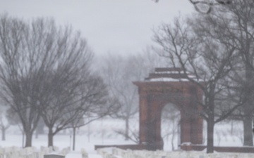 “All Hands on Deck”: Funeral Services at Arlington National Cemetery Continue Despite Snow and Ice