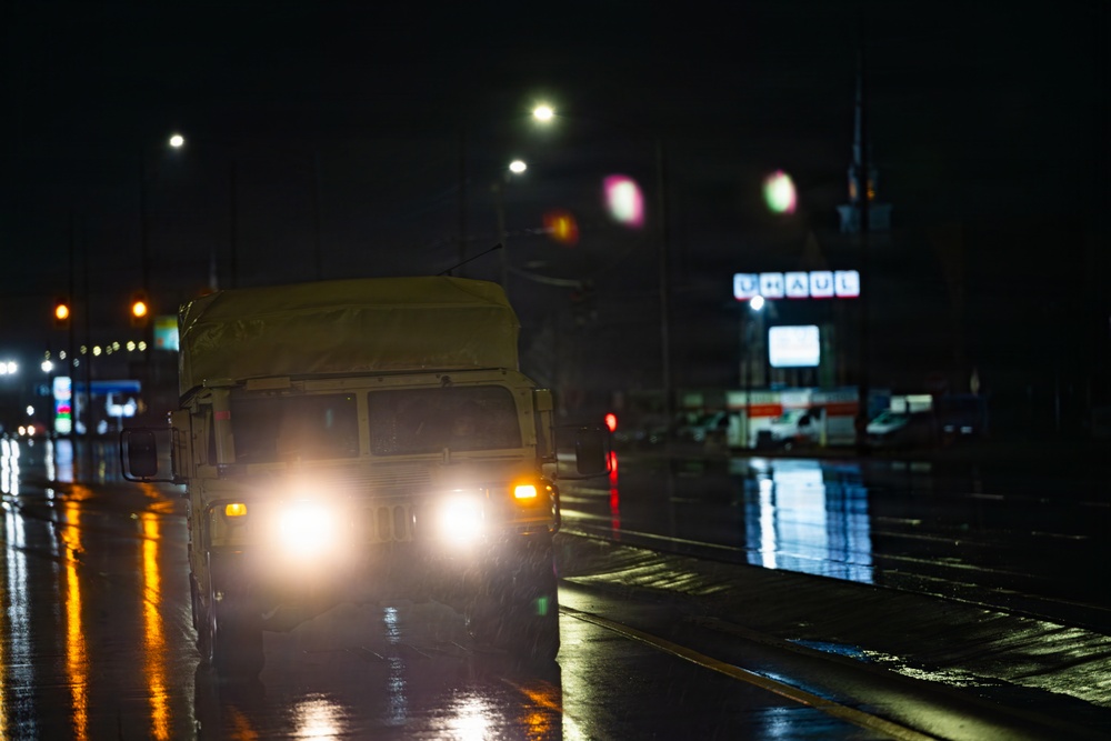 115th ESB conducts presence patrols during Winter Storm Fern emergency
