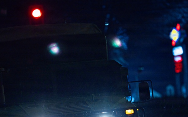 115th ESB conducts presence patrols during Winter Storm Fern emergency