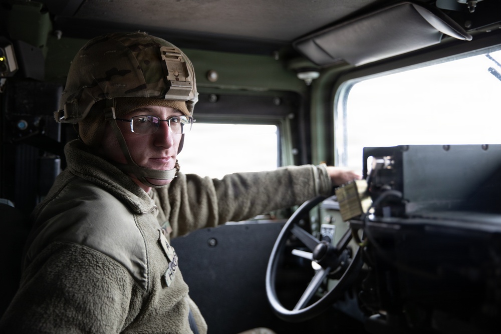 115th ESB monitors road conditions during Winter Storm Fern