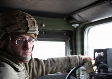 115th ESB monitors road conditions during Winter Storm Fern