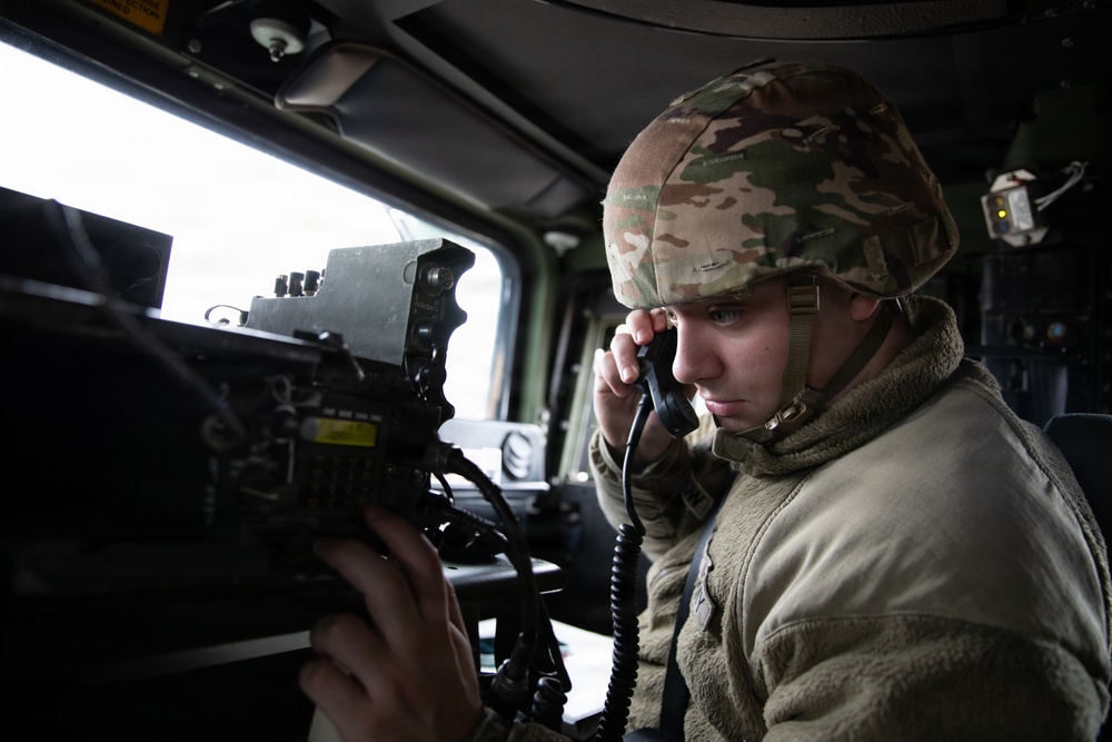 115th ESB monitors road conditions during Winter Storm Fern
