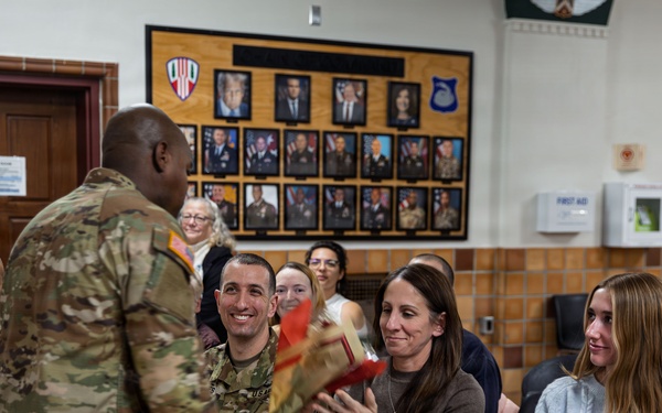 New First Sergeant of the Headquarters Company 369th Division Sustainment Brigade