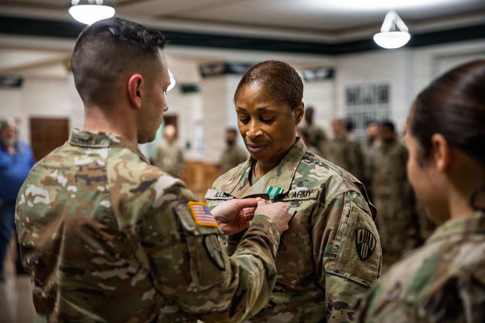 New First Sergeant of the Headquarters Company 369th Division Sustainment Brigade