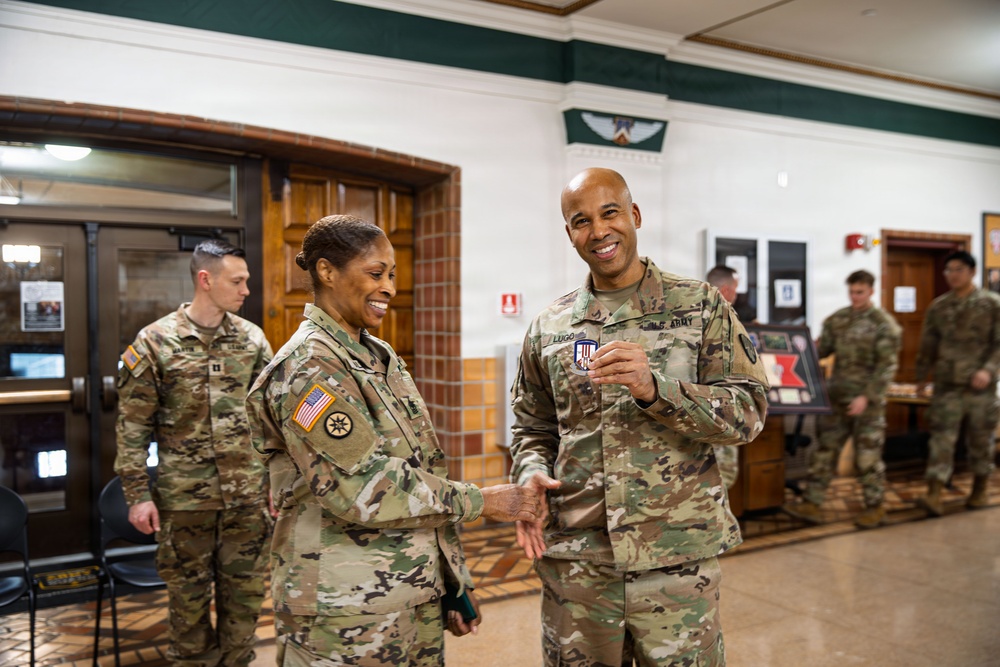 New First Sergeant of the Headquarters Company 369th Division Sustainment Brigade