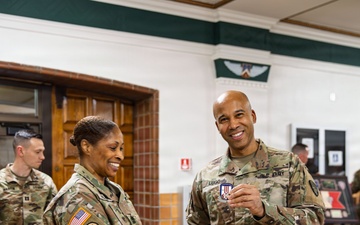 New First Sergeant of the Headquarters Company 369th Division Sustainment Brigade
