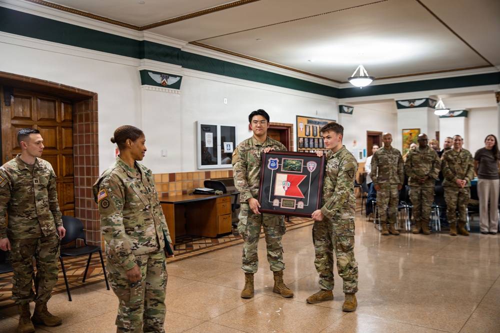 New First Sergeant of the Headquarters Company 369th Division Sustainment Brigade