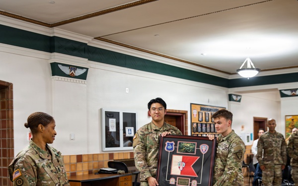 New First Sergeant of the Headquarters Company 369th Division Sustainment Brigade