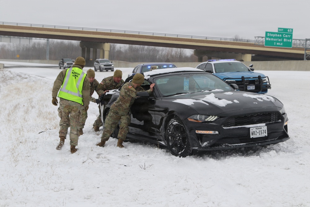 Arkansas National Guard Supports Public Safety During Winter Storm Fern