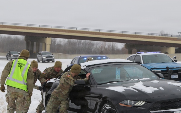 Arkansas National Guard Supports Public Safety During Winter Storm Fern