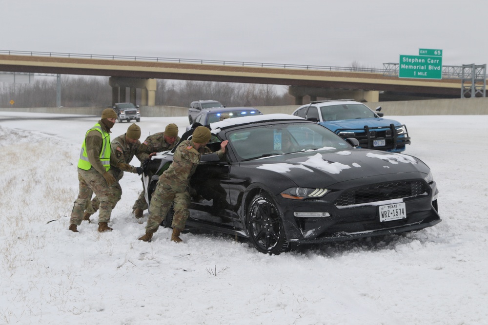 Arkansas National Guard Supports Public Safety During Winter Storm Fern