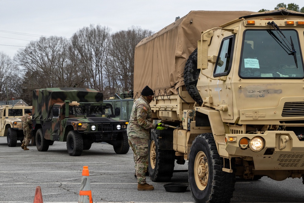 North Carolina National Guard reacts swiftly during Winter Storm Fern
