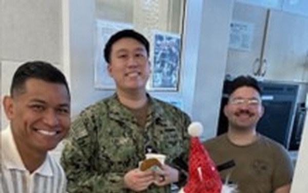 The Latte Stone Nursing Association arrived at U.S. Naval Hospital Guam on Christmas Day to spread some holiday cheer to the staff who were working.