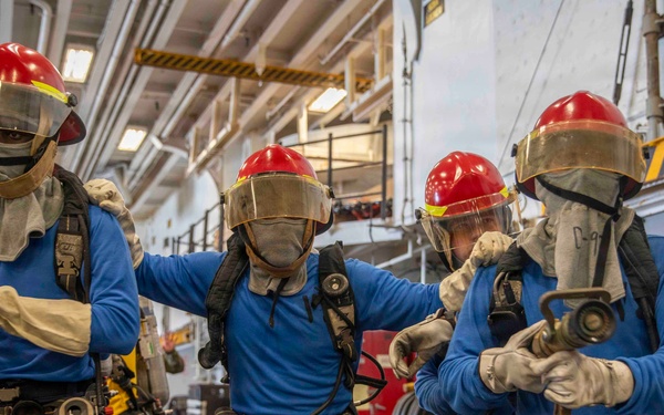 Makin Island Aviation Fire Drill