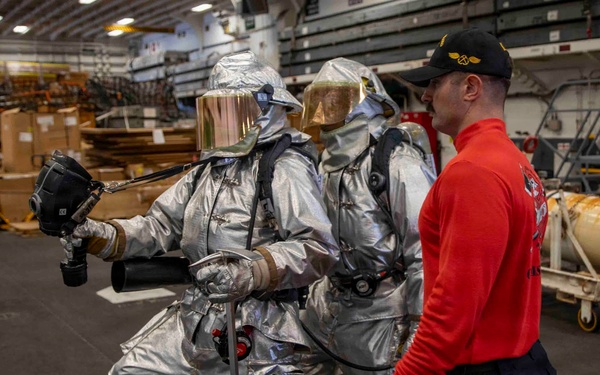 Makin Island Aviation Fire Drill