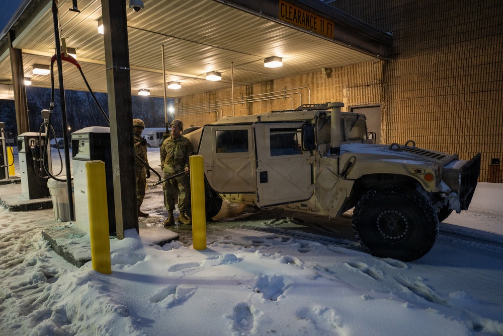 Refueling the Humvee