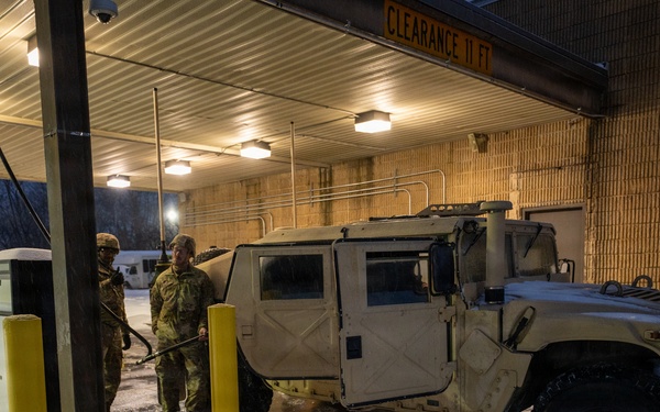 Refueling the Humvee