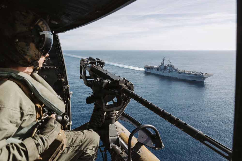 11th MEU Marines, Sailors Conduct Live-Fire Exercise Above San Clemente Island