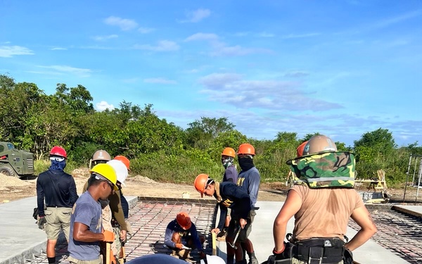 U.S. and Philippine navies construct new helipad during CARAT SAMA SAMA 25