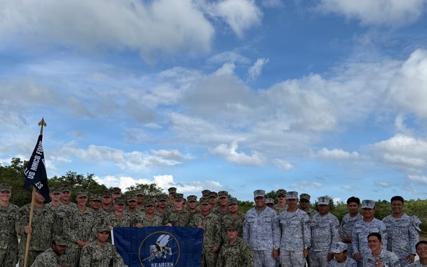 U.S. and Philippine navies construct new helipad during CARAT SAMA SAMA 25