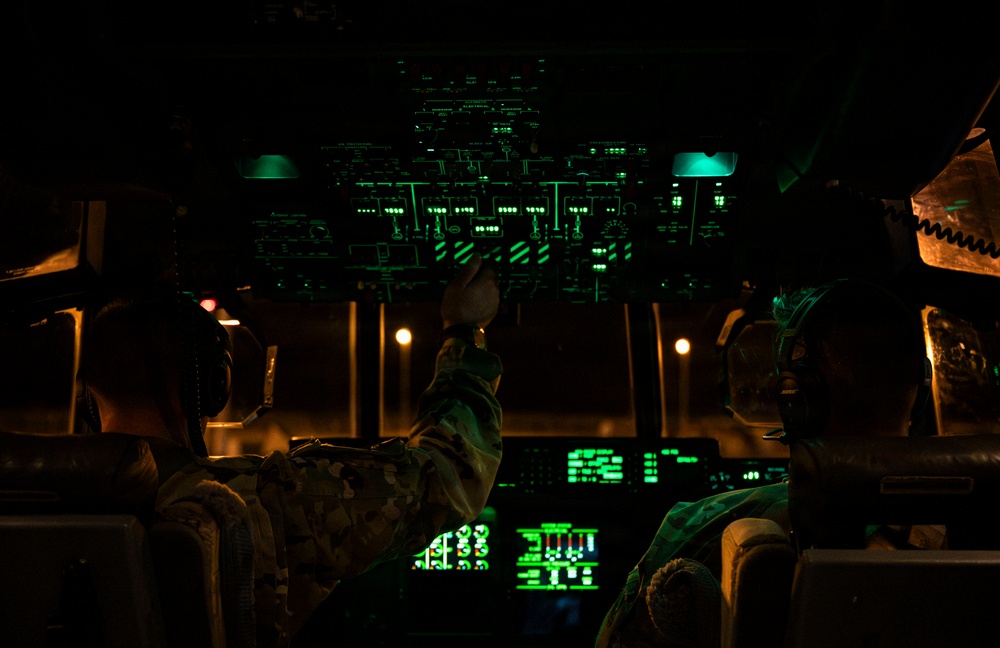 75th EAS Aircrew Conduct Night Operations in U.S. Africa Command Area of Responsibility