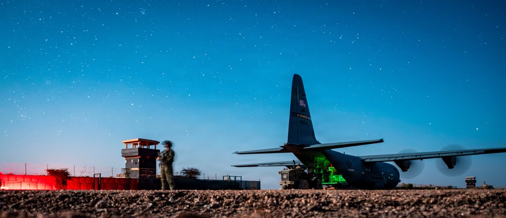 75th EAS Aircrew Conduct Night Operations in U.S. Africa Command Area of Responsibility