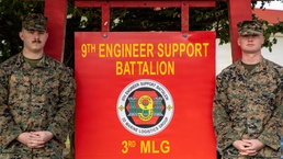 U.S. Marines Pose For Photo After Interview