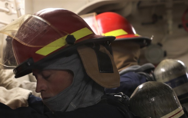 USS McFAUL Conducts General Quarters Drill