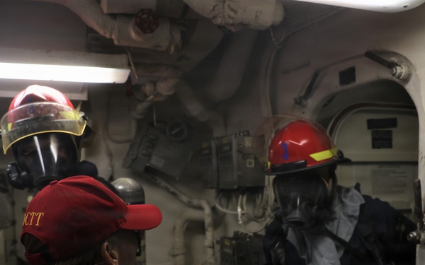 USS McFAUL Conducts General Quarters Drill