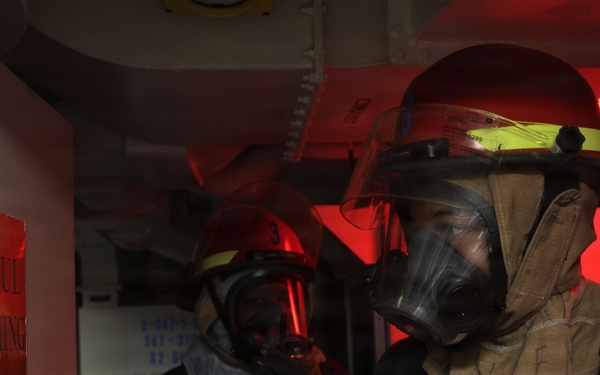 USS McFAUL Conducts General Quarters Drill