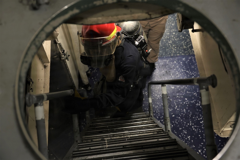 USS McFAUL Conducts General Quarters Drill