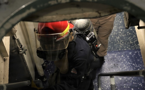 USS McFAUL Conducts General Quarters Drill