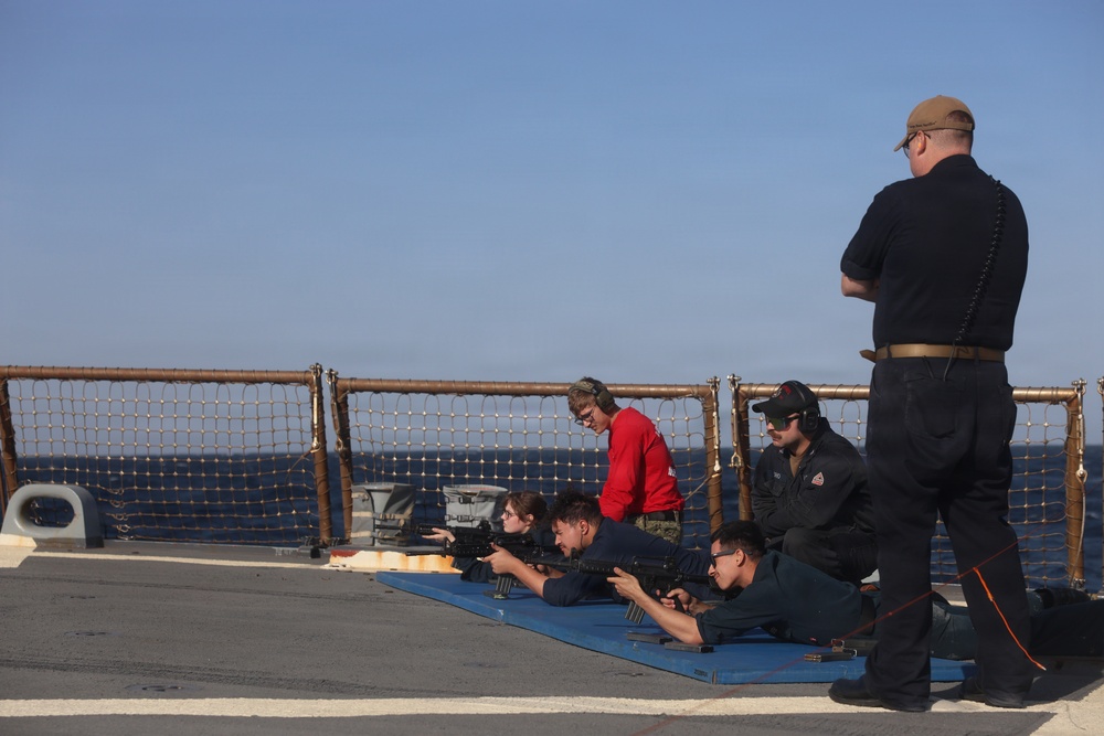 USS McFAUL Conducts Gun Shoot
