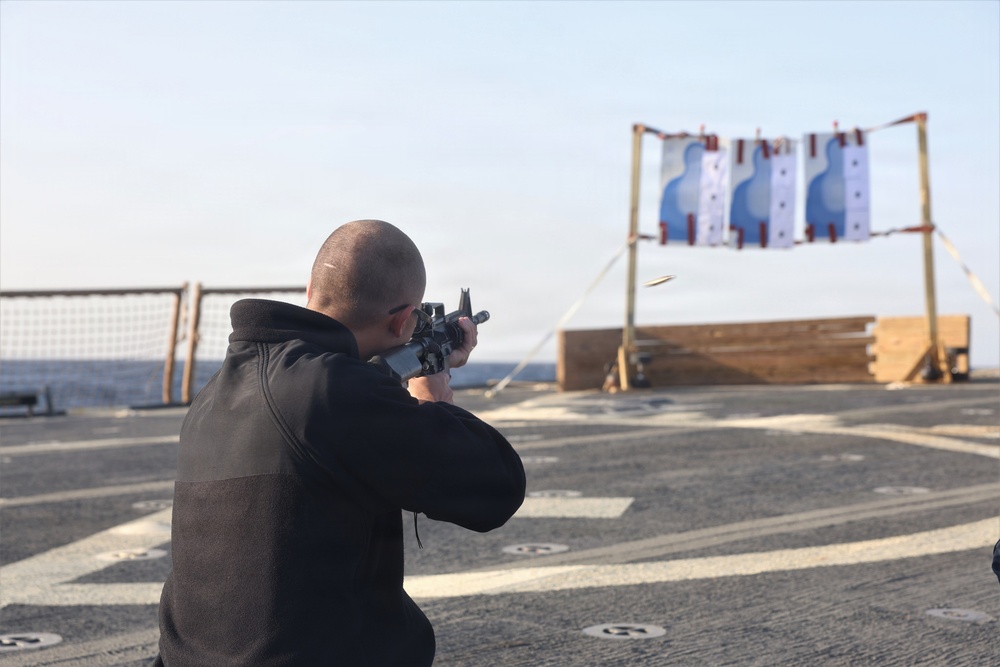 USS McFAUL Conducts Gun Shoot