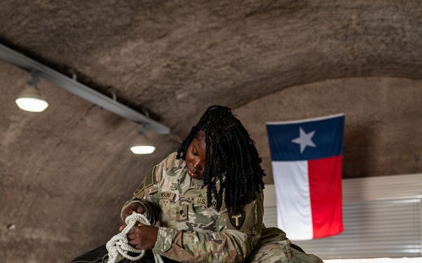 Texas National Guard 294th QM packages food, water for aerial delivery