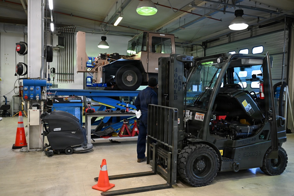 Wyverns at Work: 31 LRS Vehicle Maintenance Crew