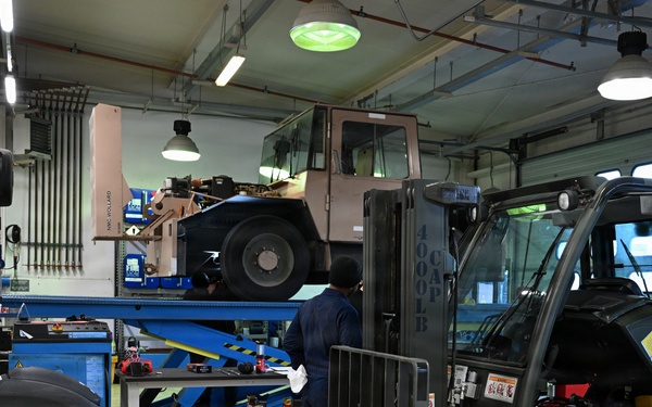 Wyverns at Work: 31 LRS Vehicle Maintenance Crew