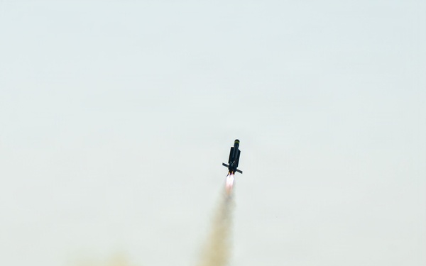 MRAP fires a Counter-Unmanned Aerial System